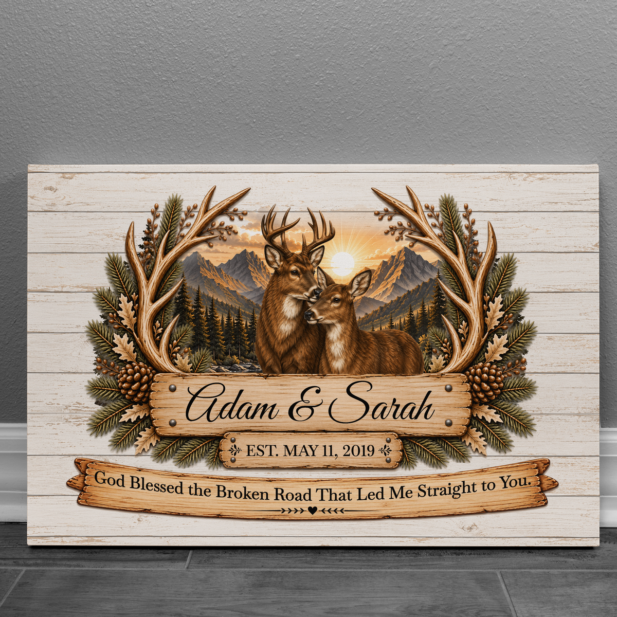 Where We Belong Couples Canvas