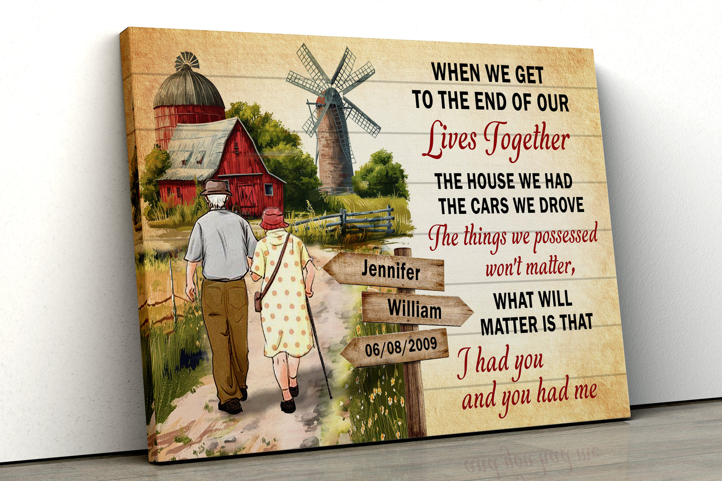 I Had You And You Had Me Personalized Couple Canvas VIP