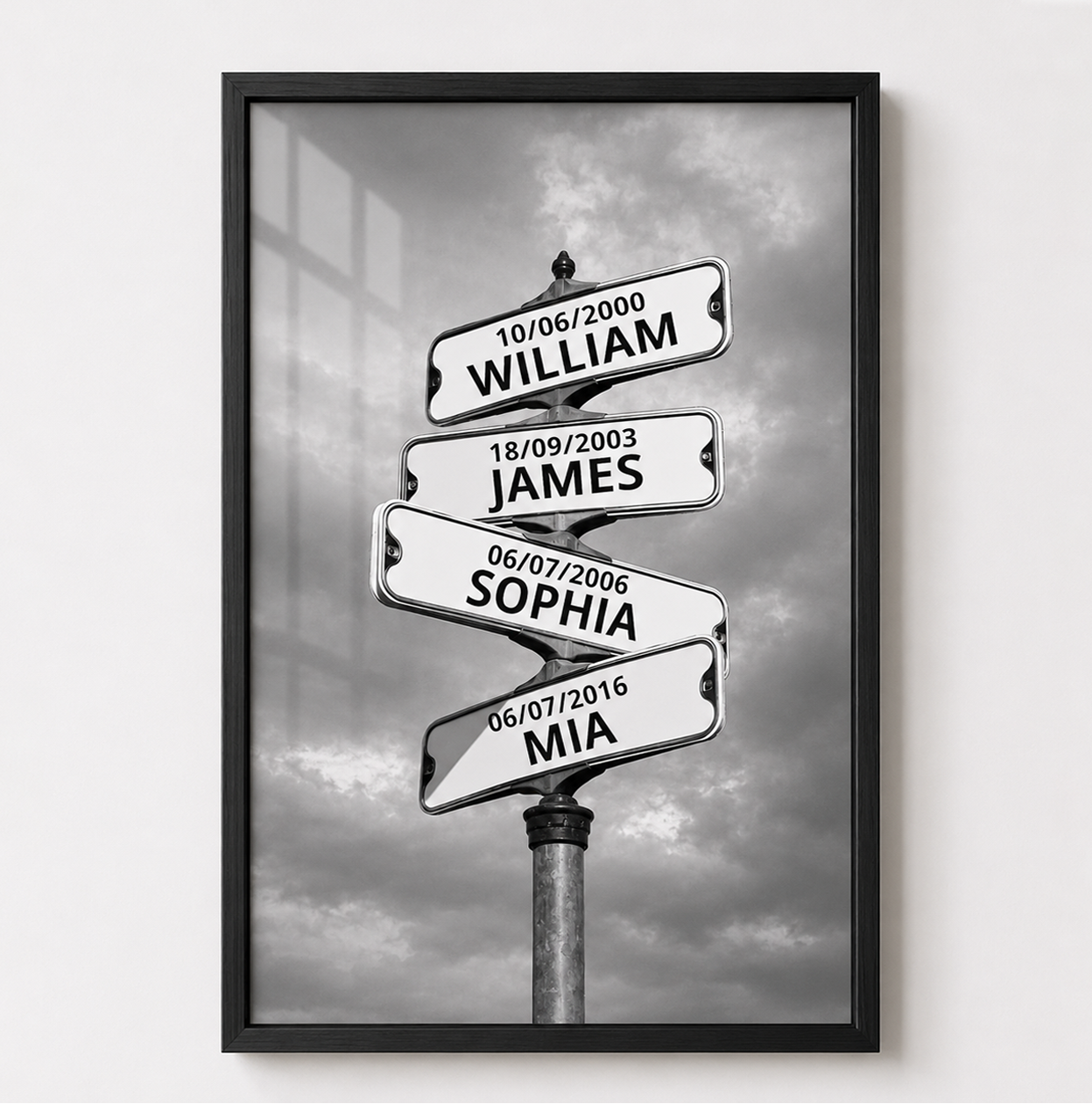 My Street Sign Custom Children Names Personalized Poster Print
