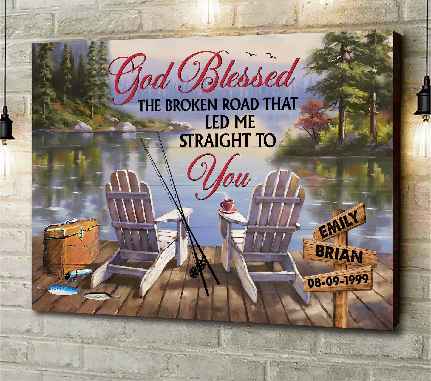Camping Bliss- All Of Me Loves All Of You Personalized Canvas