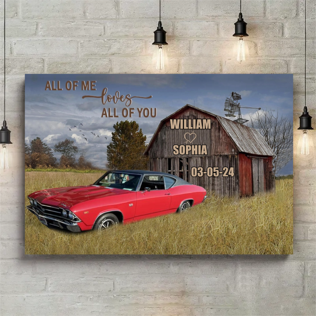 God Blessed the Broken Road Journey Edition Personalized Canvas