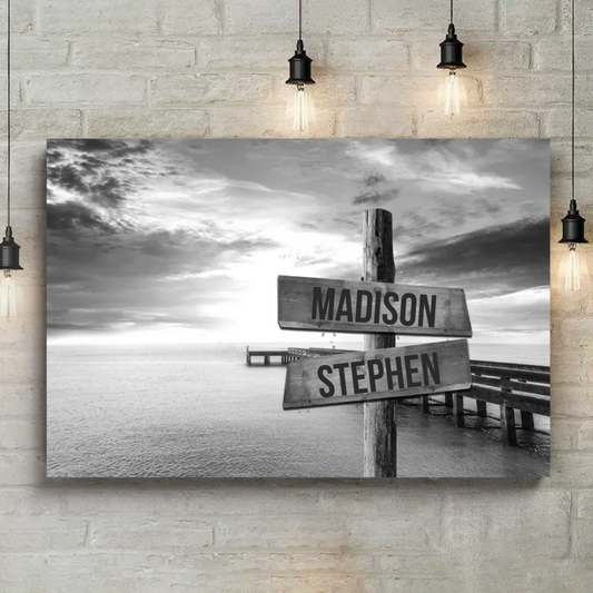 Lakeview Serenity Multi-Names Custom Canvas