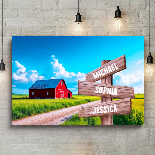 Red Barn Family Canvas