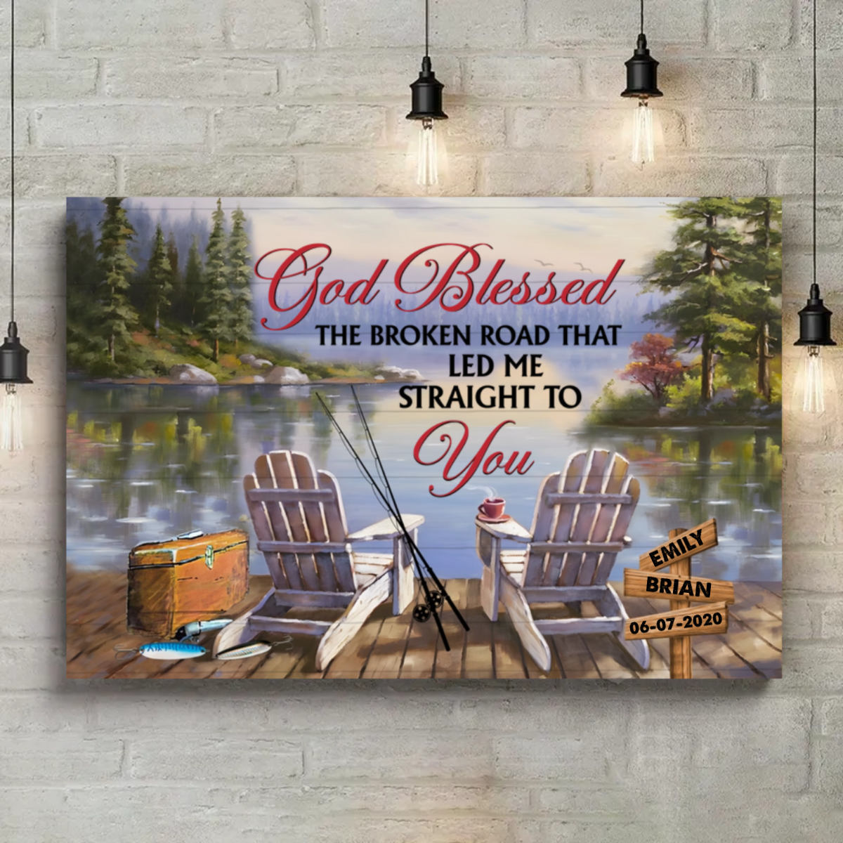 Camping Bliss- All Of Me Loves All Of You Personalized Canvas