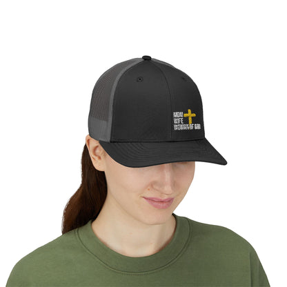 Mom, Wife, Woman of God Snapback Trucker Hats