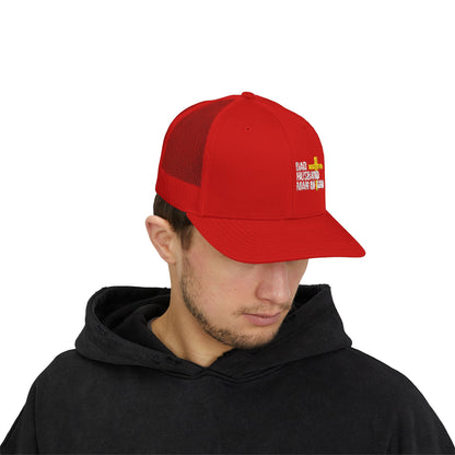 Dad, Husband, Man of God Snapback Trucker Hats