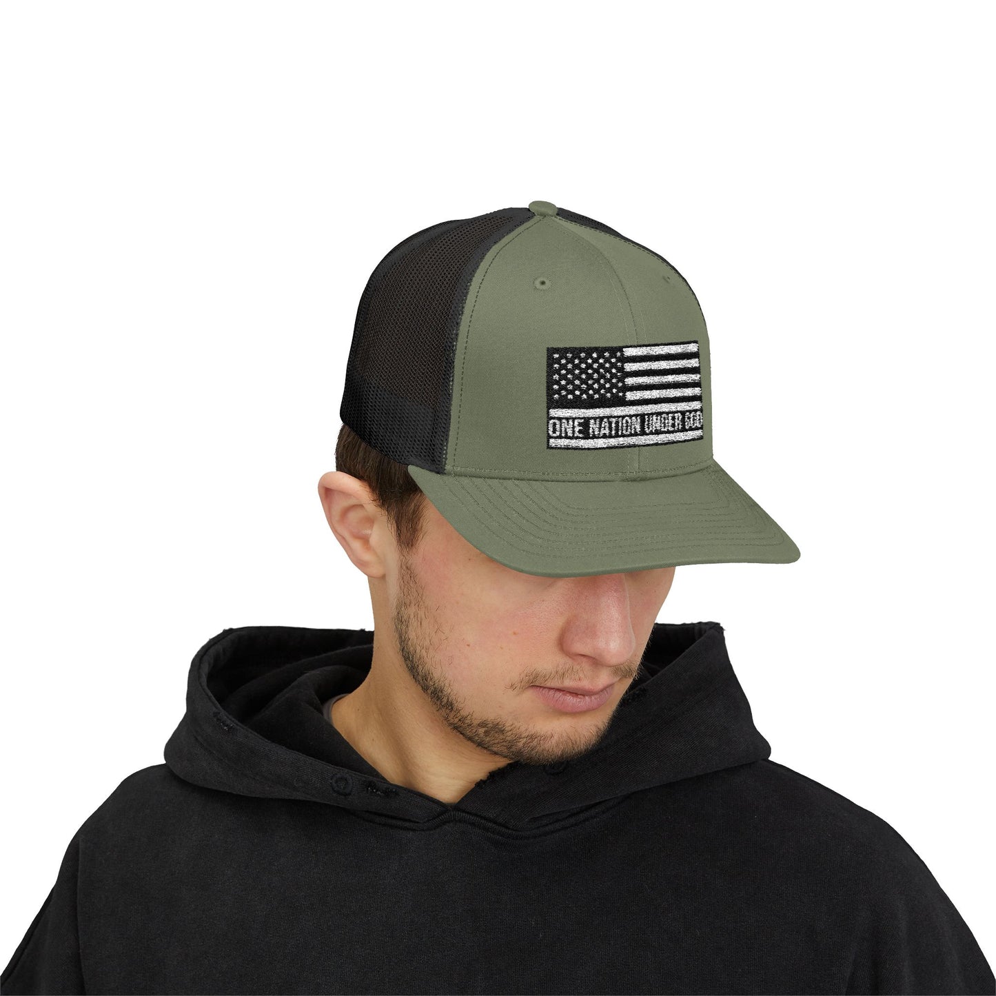 Rhinestone Cross Trucker Cap