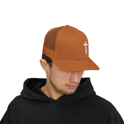 Rhinestone Cross Trucker Cap