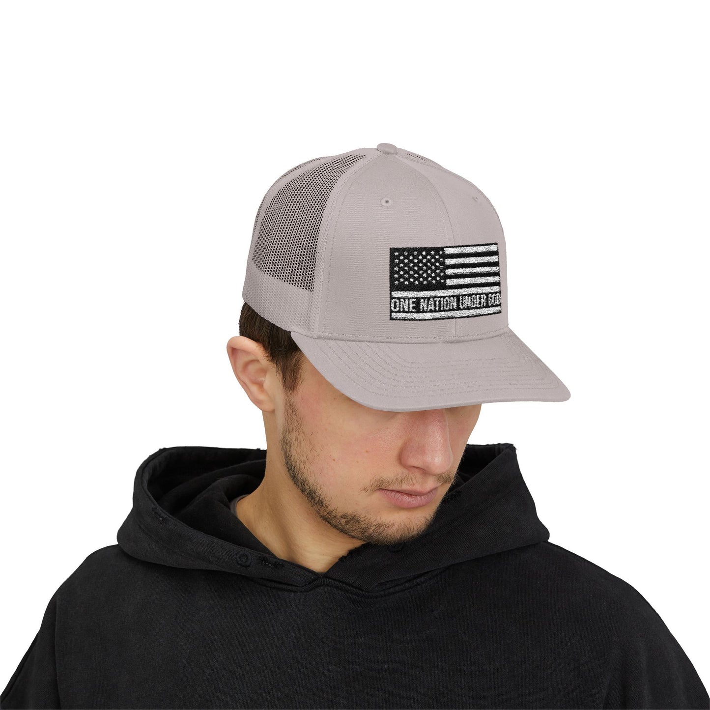 Rhinestone Cross Trucker Cap