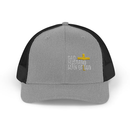 Dad, Husband, Man of God Snapback Trucker Hats