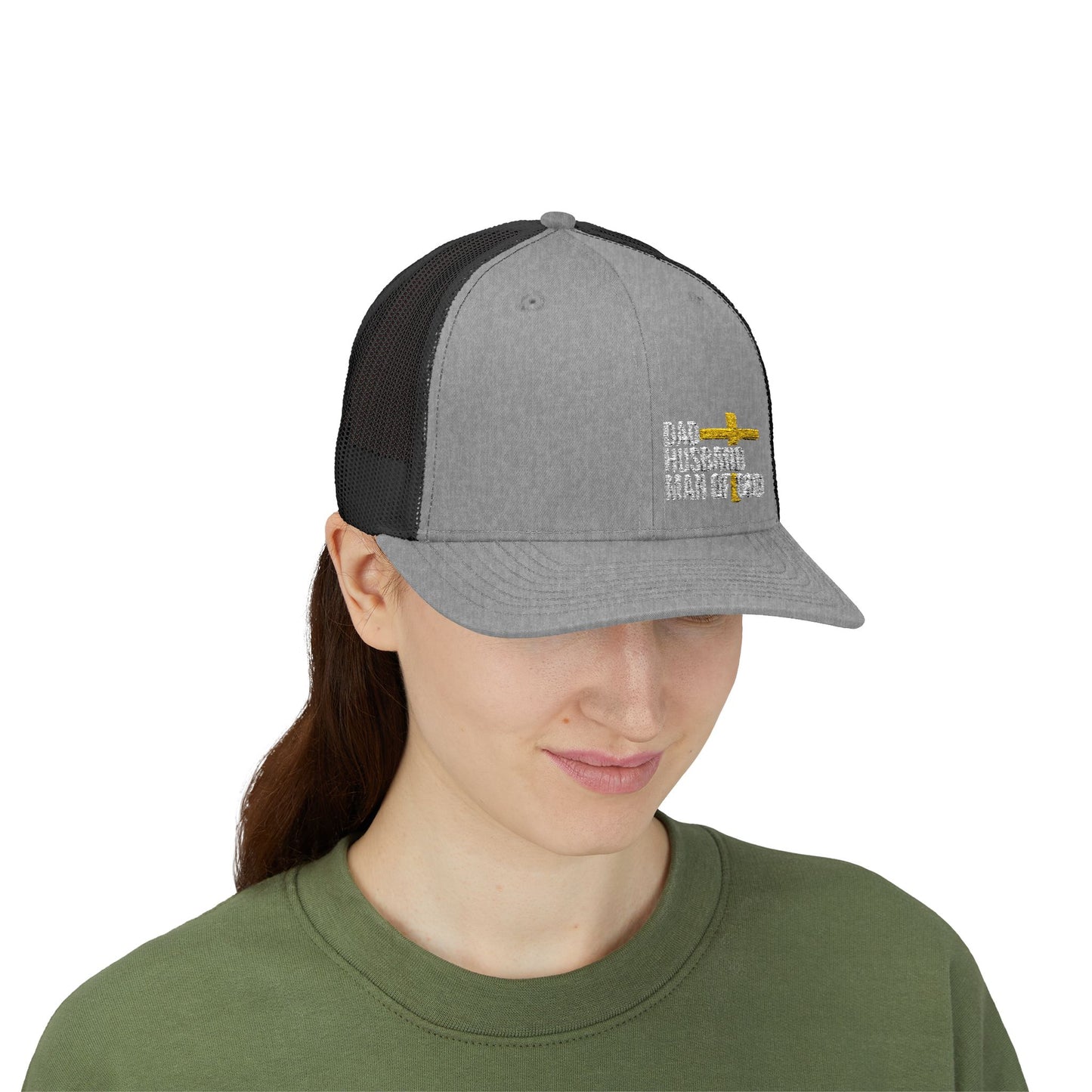 Rhinestone Cross Trucker Cap