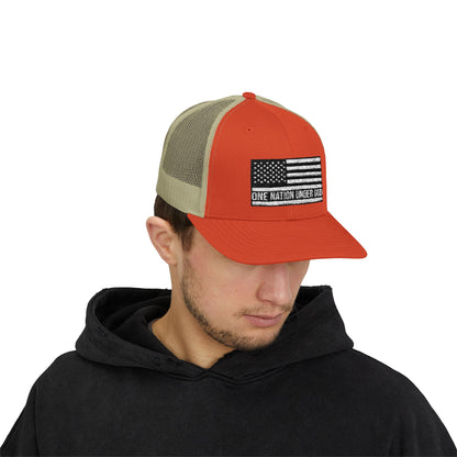Rhinestone Cross Trucker Cap
