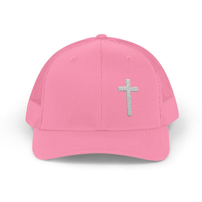 Rhinestone Cross Trucker Cap