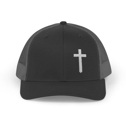 Rhinestone Cross Trucker Cap