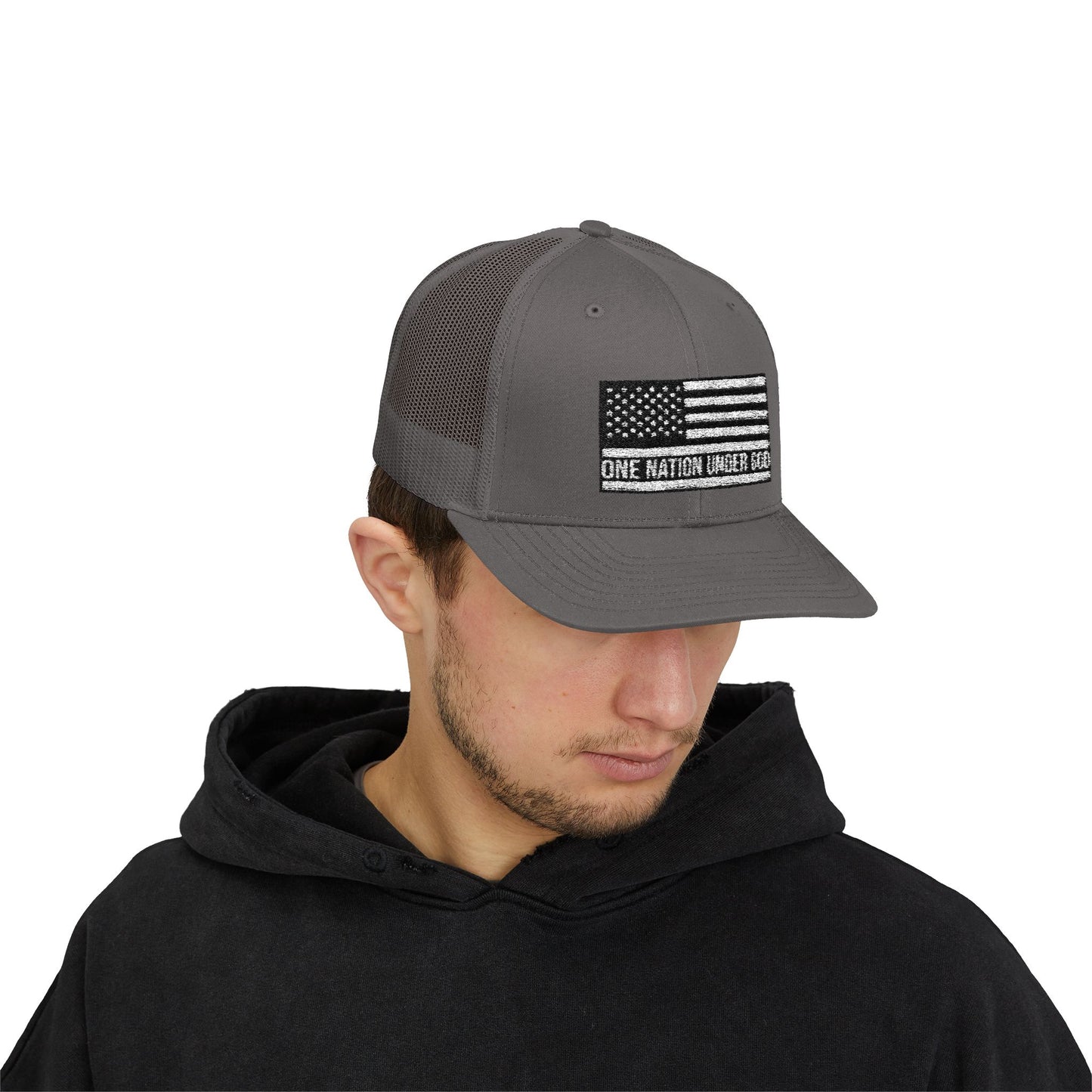 Rhinestone Cross Trucker Cap