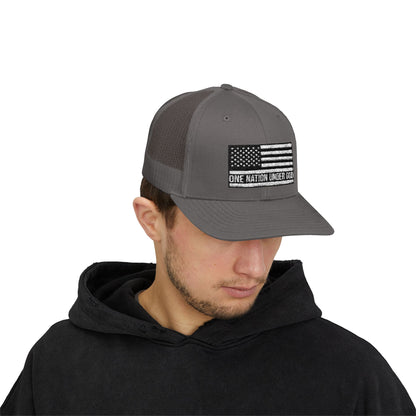 Rhinestone Cross Trucker Cap