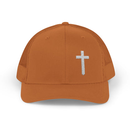 Rhinestone Cross Trucker Cap