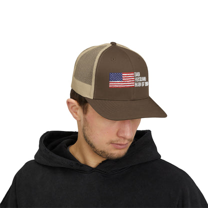 Dad, Husband Man of God Snapback Patriotic Hats