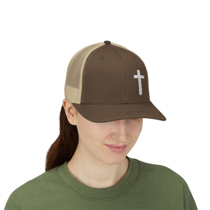 Rhinestone Cross Trucker Cap