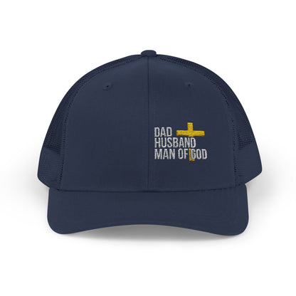 Dad, Husband, Man of God Snapback Trucker Hats