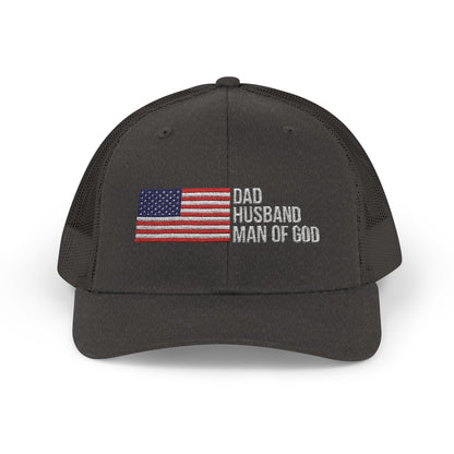 Dad, Husband Man of God Snapback Patriotic Hats
