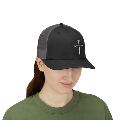 Rhinestone Cross Trucker Cap