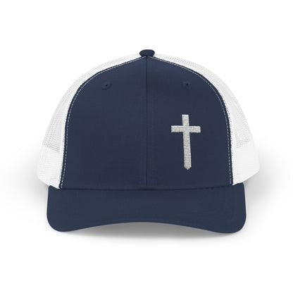 Rhinestone Cross Trucker Cap