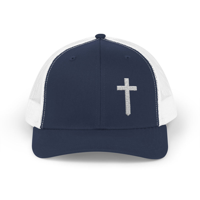 Rhinestone Cross Trucker Cap
