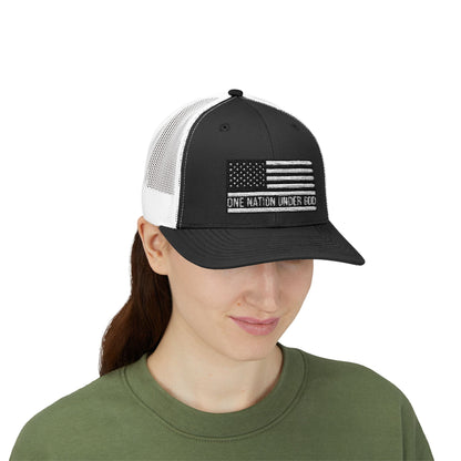 Rhinestone Cross Trucker Cap
