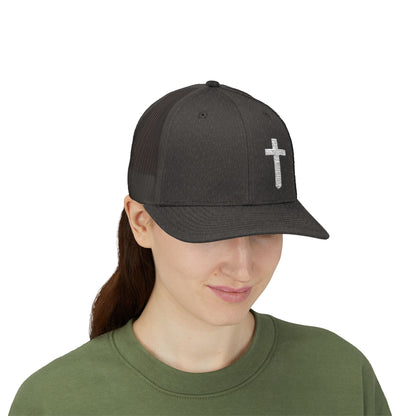 Rhinestone Cross Trucker Cap