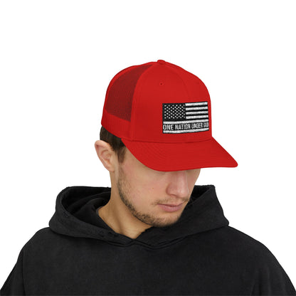 Rhinestone Cross Trucker Cap