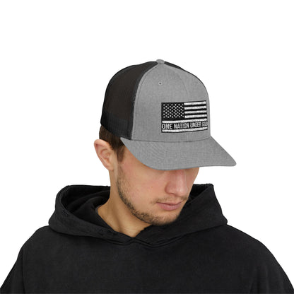 Rhinestone Cross Trucker Cap