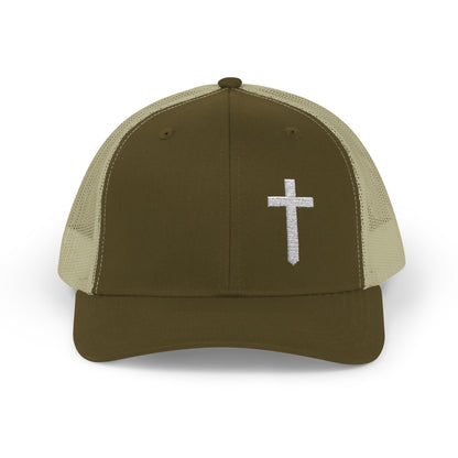 Rhinestone Cross Trucker Cap