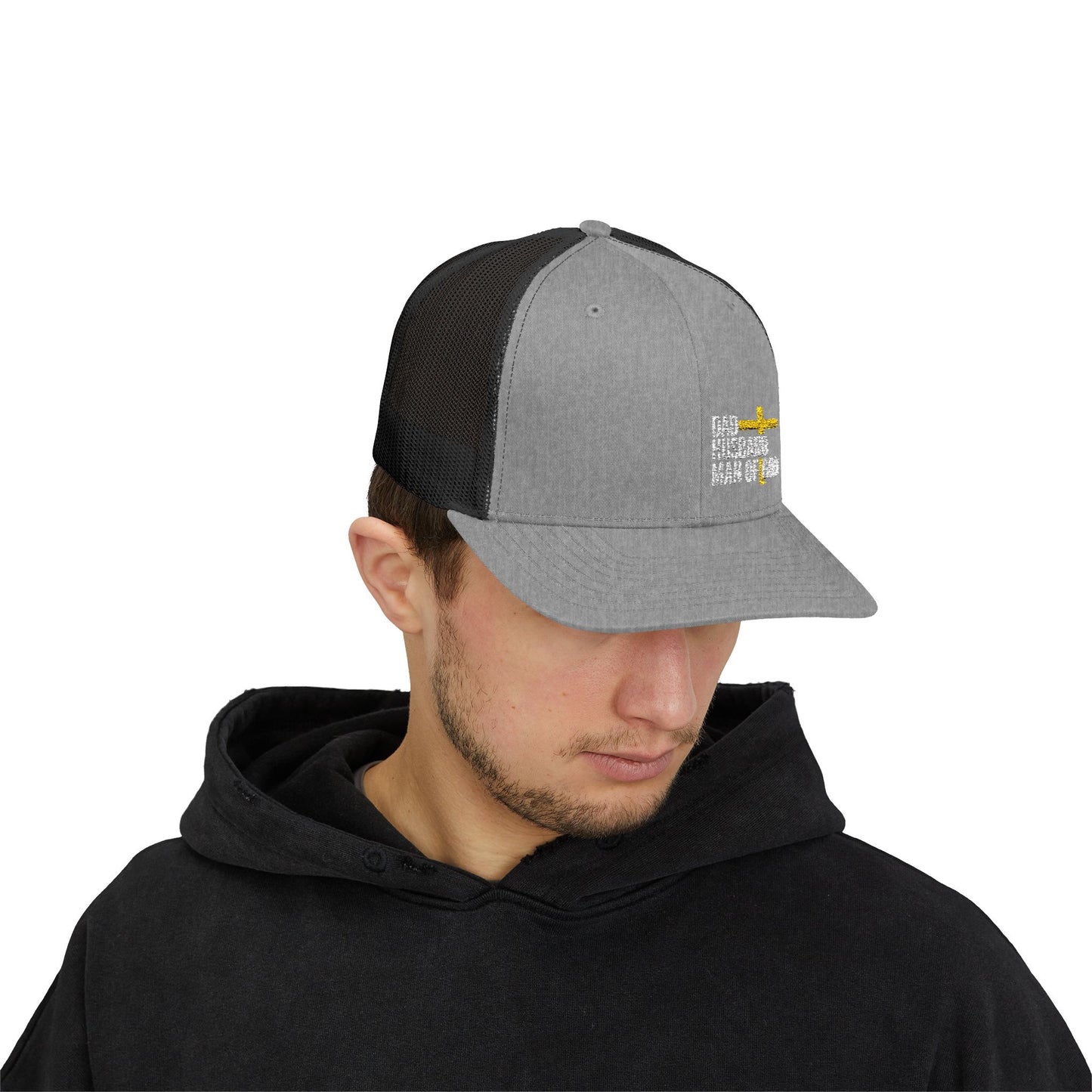 Rhinestone Cross Trucker Cap