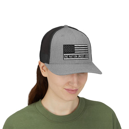 Rhinestone Cross Trucker Cap