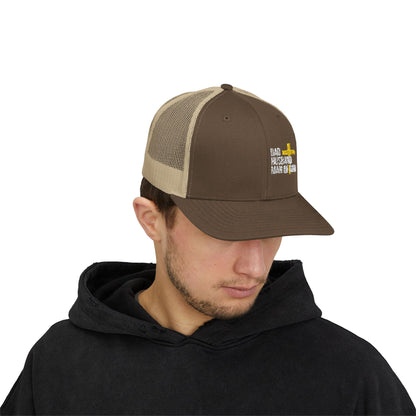 Dad, Husband, Man of God Snapback Trucker Hats