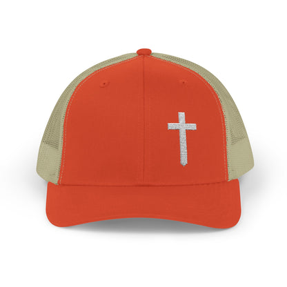 Rhinestone Cross Trucker Cap