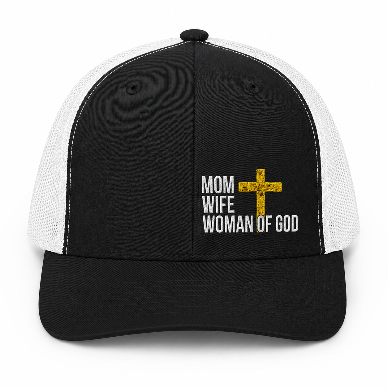 Mom, Wife, Woman of God Snapback Trucker Hats