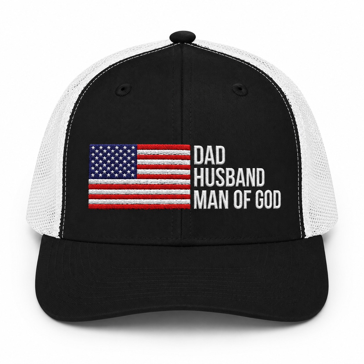 Dad, Husband Man of God Snapback Patriotic Hats