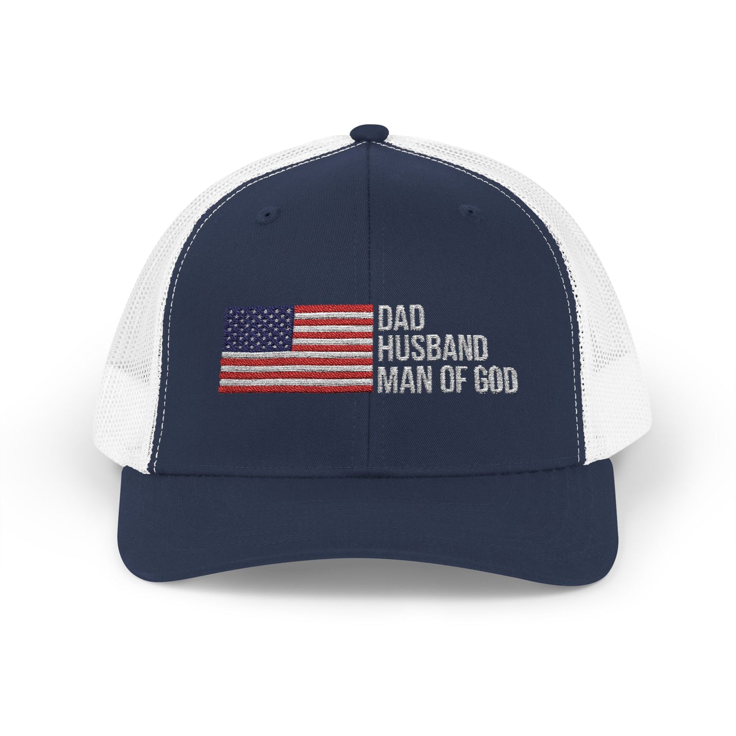 Dad, Husband Man of God Snapback Patriotic Hats