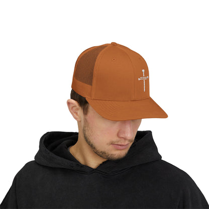 Rhinestone Cross Trucker Cap