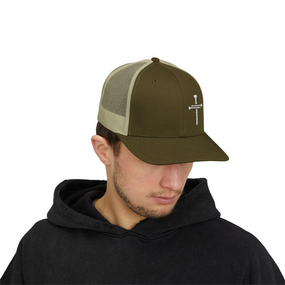 Rhinestone Cross Trucker Cap