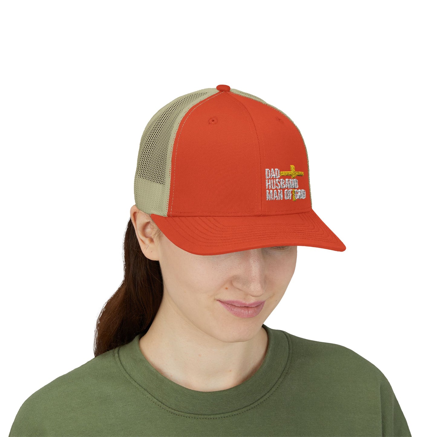 Rhinestone Cross Trucker Cap