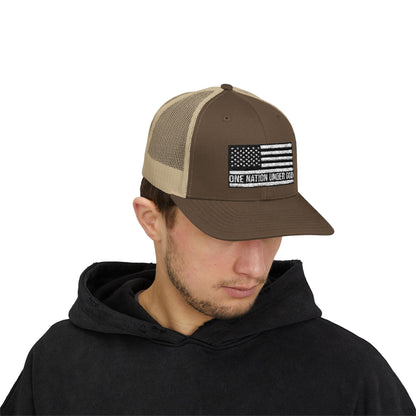 Rhinestone Cross Trucker Cap
