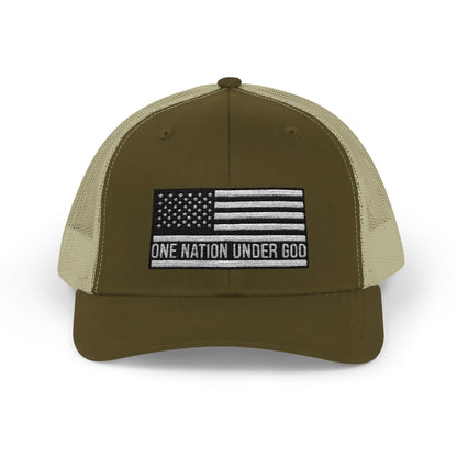 Rhinestone Cross Trucker Cap