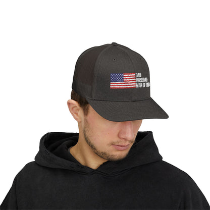 Dad, Husband Man of God Snapback Patriotic Hats