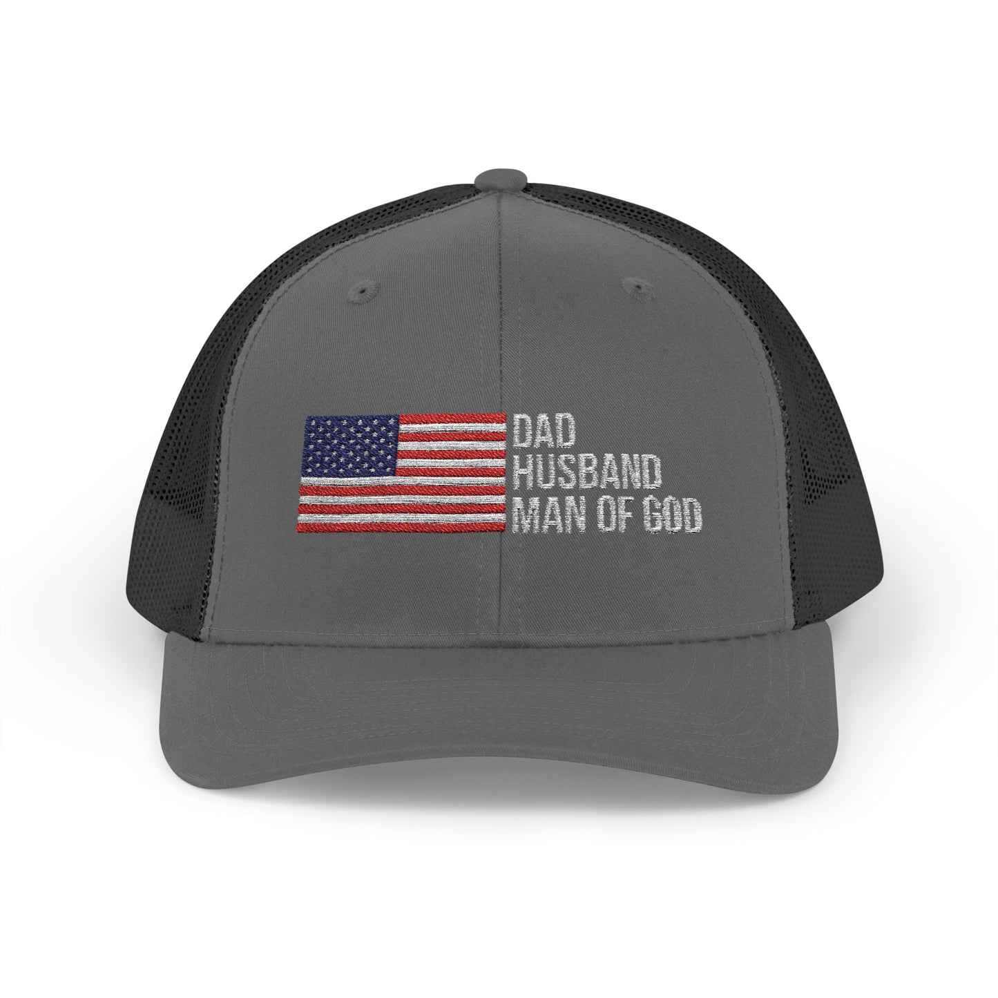 Dad, Husband Man of God Snapback Patriotic Hats