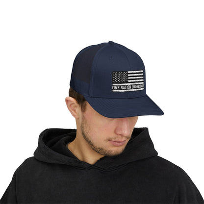 Rhinestone Cross Trucker Cap
