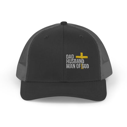 Dad, Husband, Man of God Snapback Trucker Hats