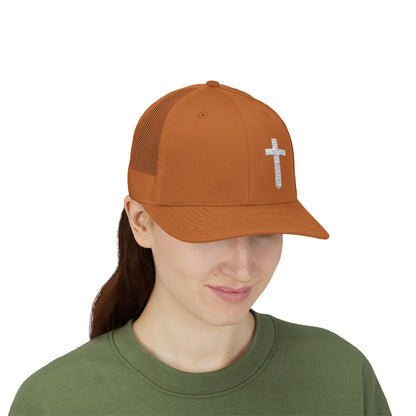 Rhinestone Cross Trucker Cap
